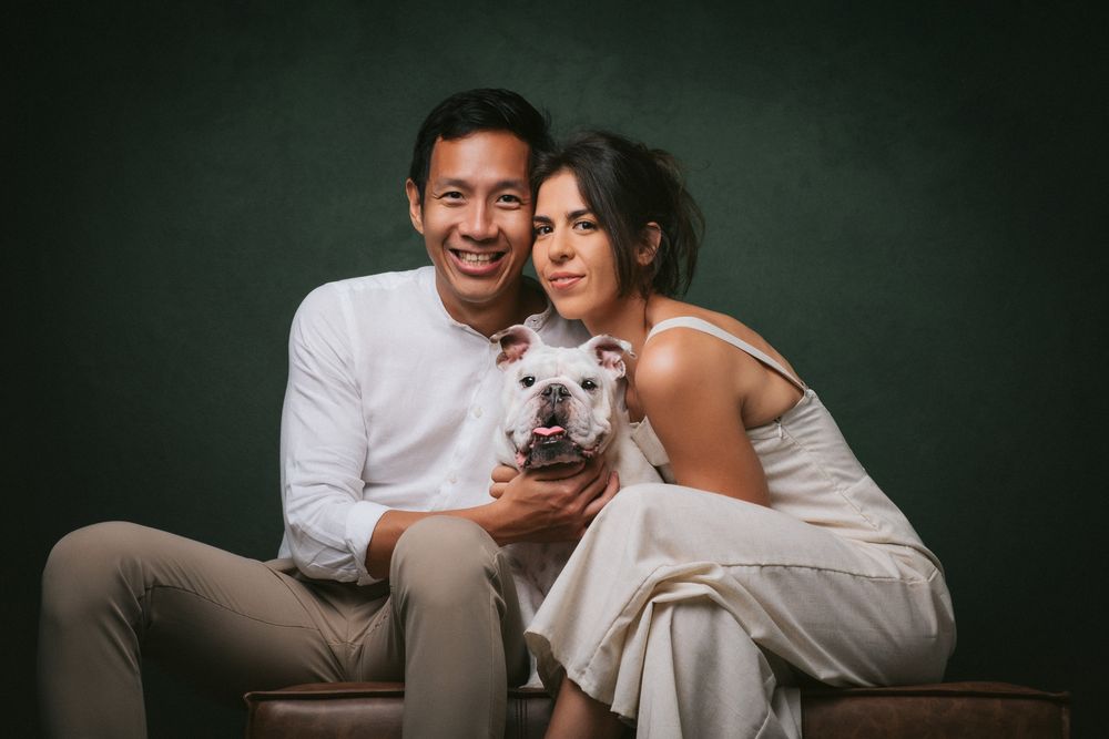 Couples with Pets portrait by Furtographed