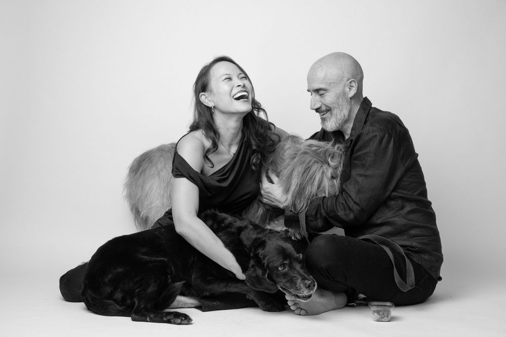 Couples with Pets portrait by Furtographed