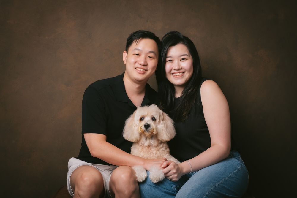Couples with Pets portrait by Furtographed