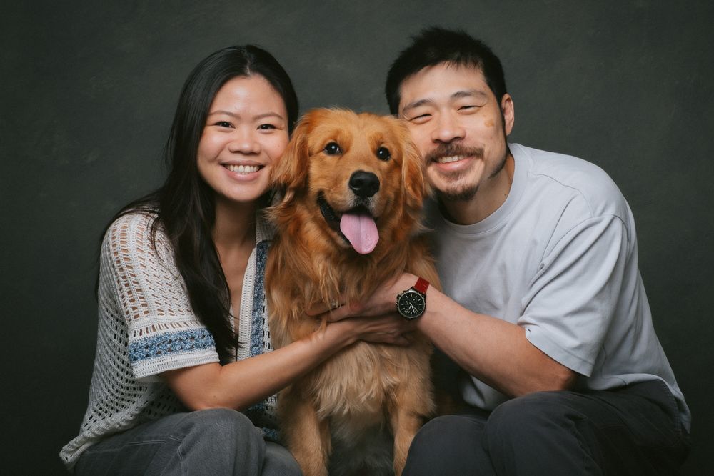Couples with Pets portrait by Furtographed