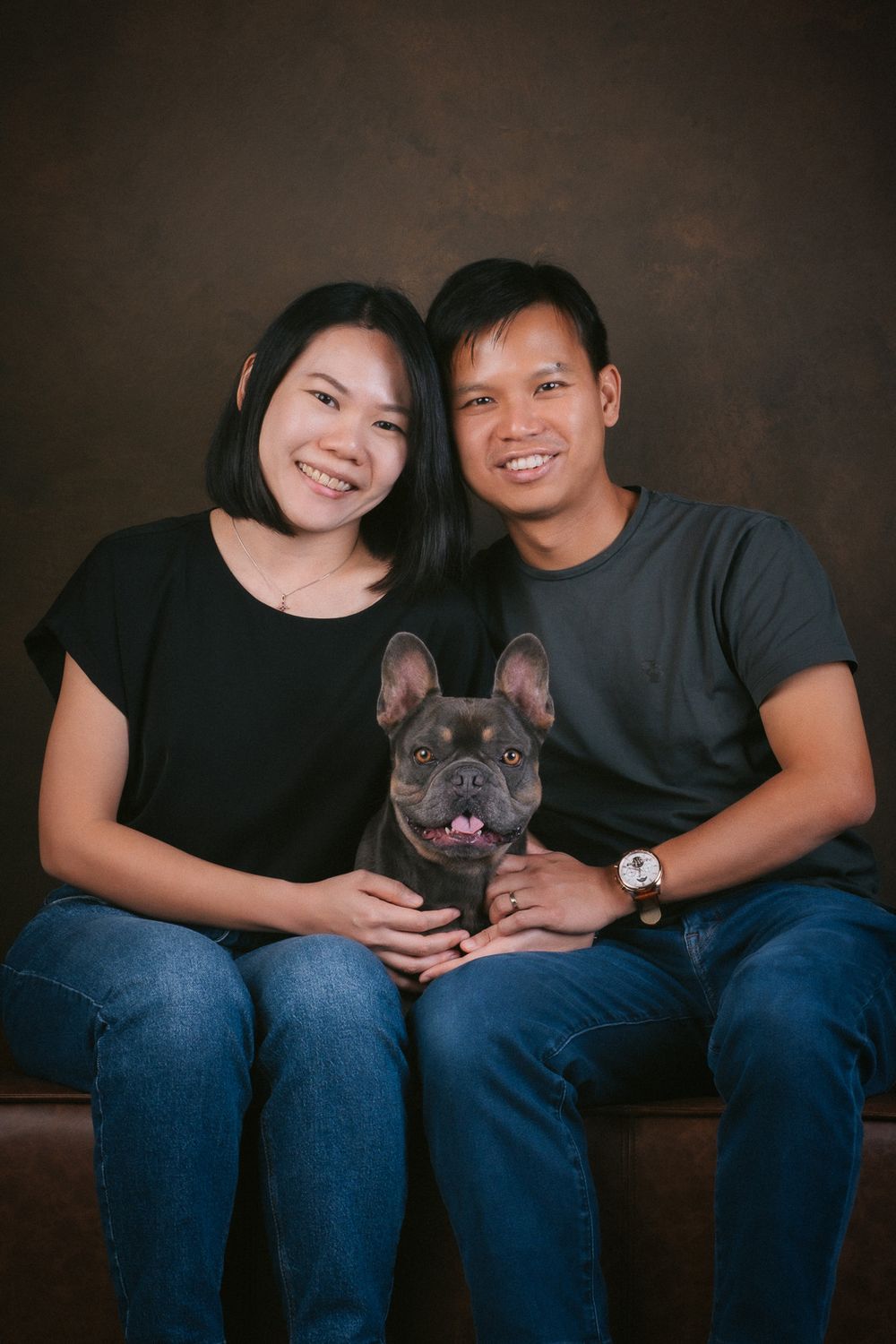 Couples with Pets portrait by Furtographed