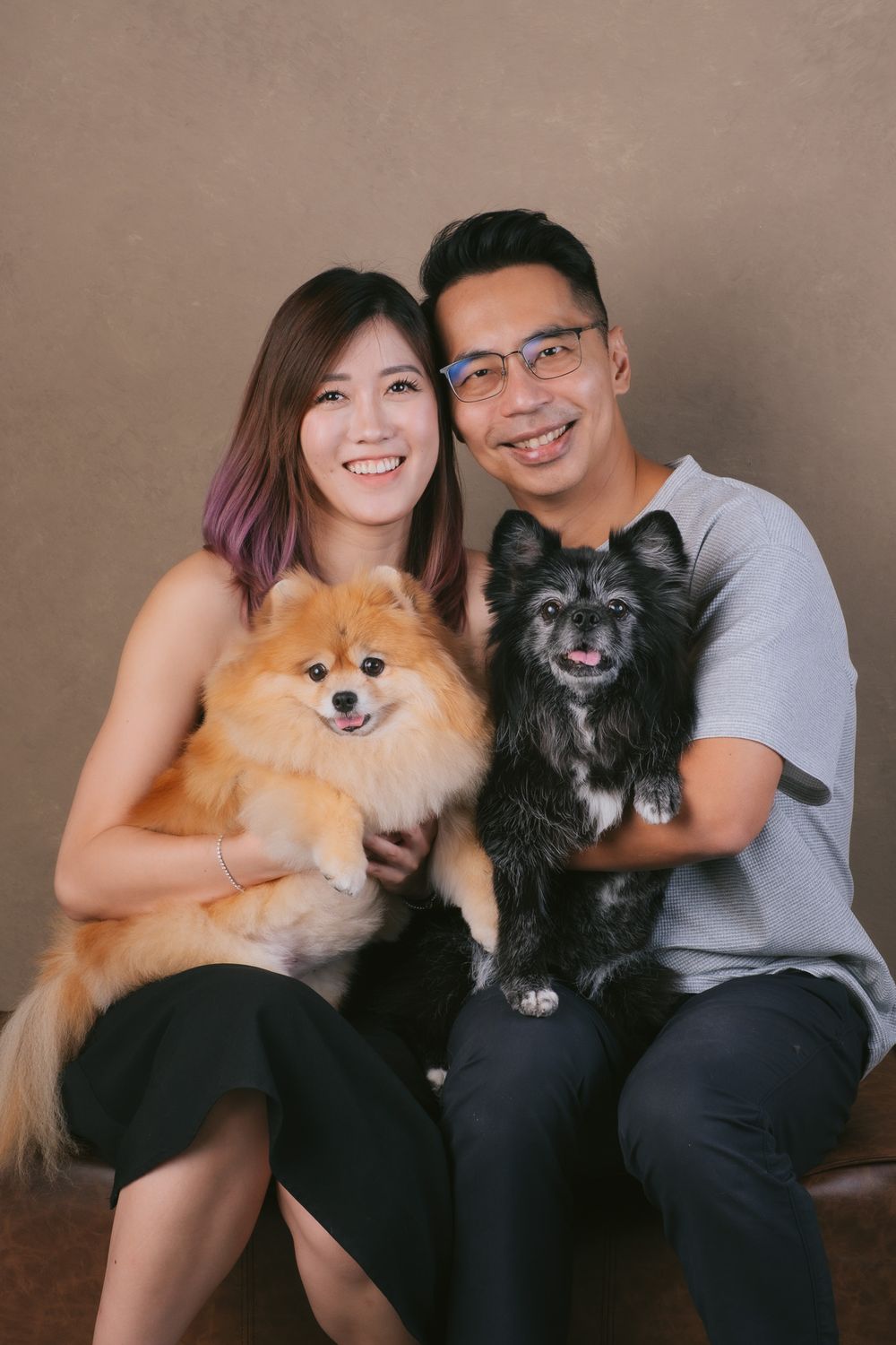 Couples with Pets portrait by Furtographed